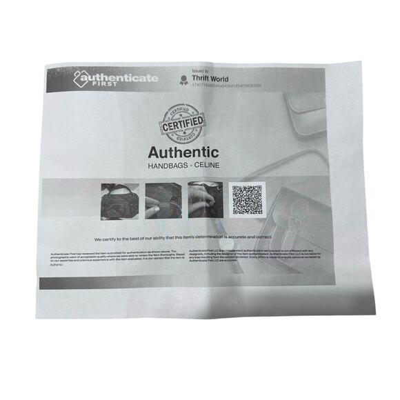 Auth. Celine Bittersweet Black Hobo Slouchy Textured Leather Handbag W/COA - Picture 16 of 16